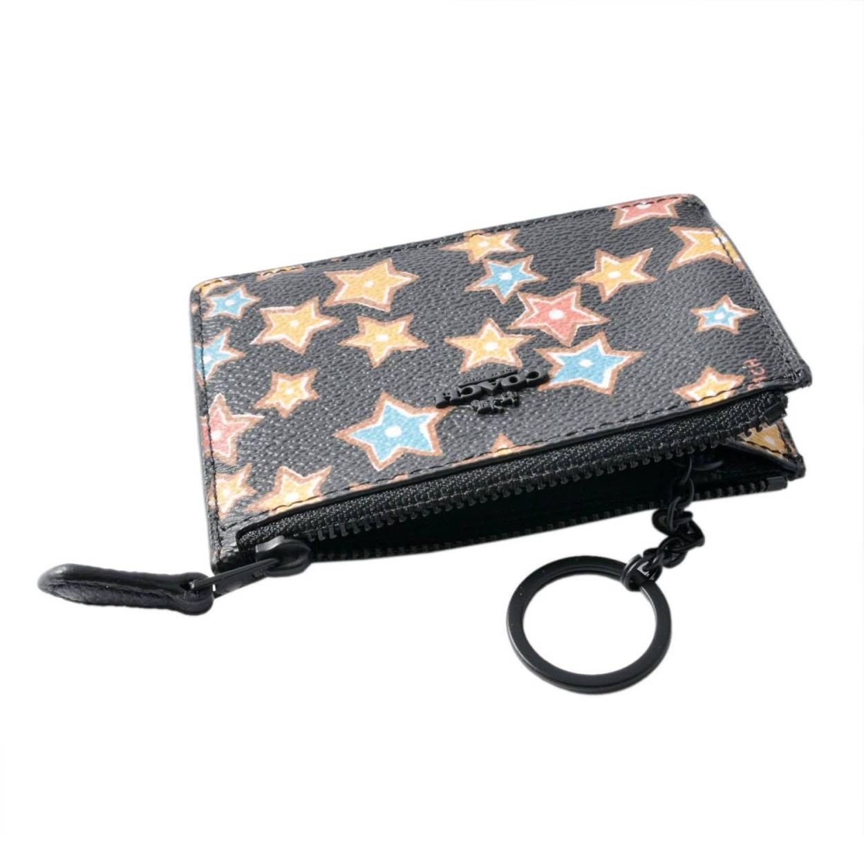 コーチ COACH 13678 Mw/Black Multi（MWBLC） スターライト プリント パスケース 小銭入れ・キーリング付 マルチケース STAR RIGHT PRINT MINI SKINNY ID CASE