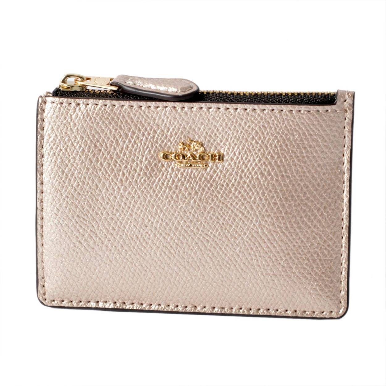 コーチ COACH 14470B Li/platinum（LILH4) メタリック パスケース 小銭入れ・キーリング付 マルチケース METALLIC MINI SKINNY ID CASE