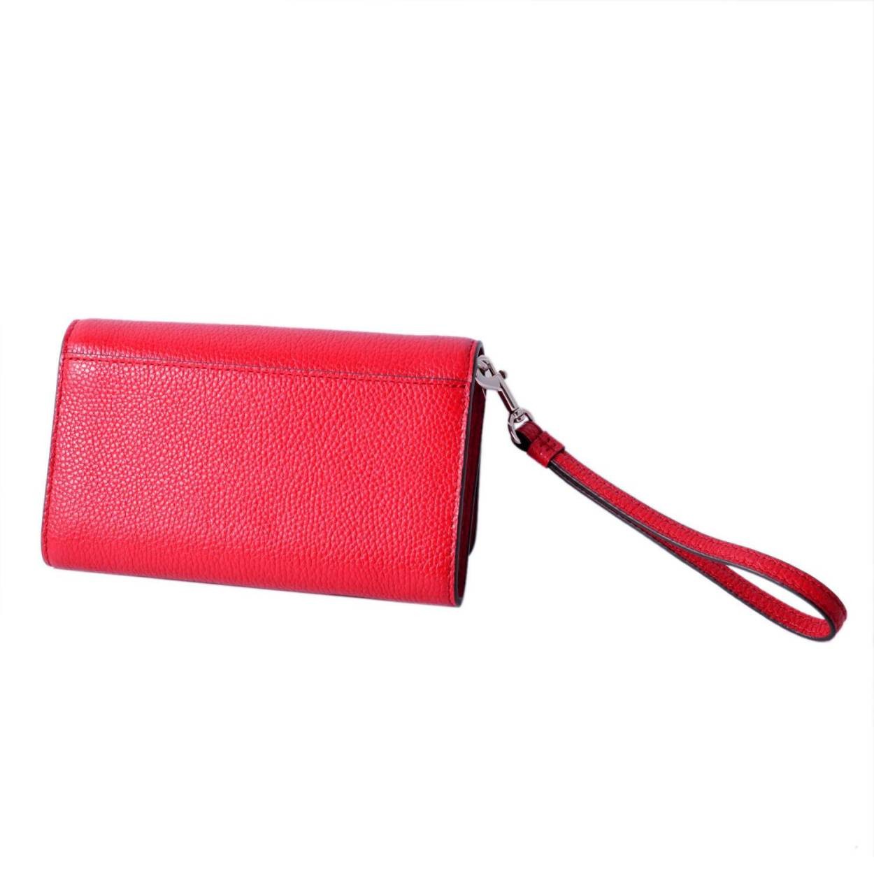 コーチ COACH 16115B Sv/Red（SV/RD） ストラップ付 二つ折り長財布 モバイル・スマホ用ケース クラッチ PHONE CLUTCH