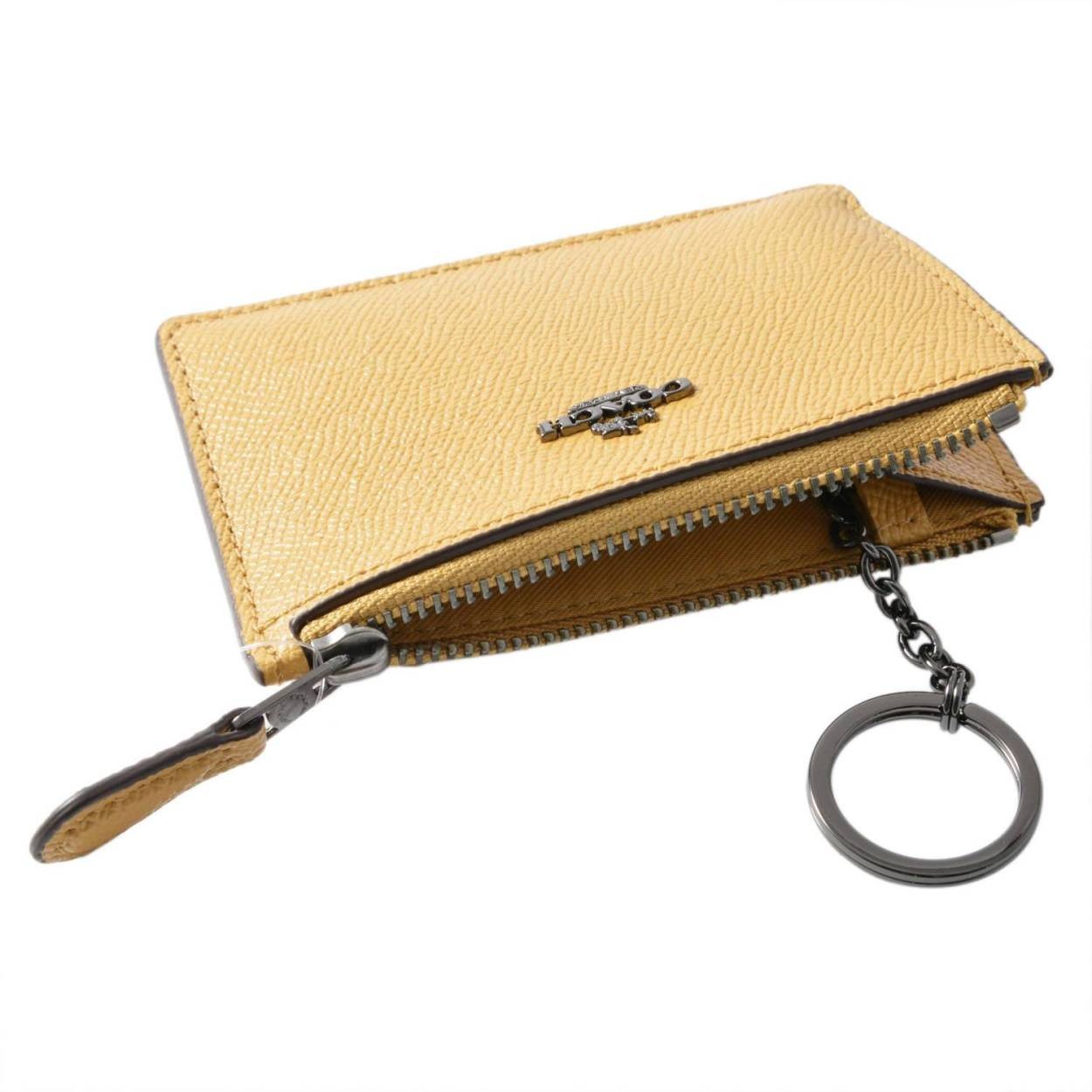 コーチ COACH 57841 Dk/Yellow Gold（DKEBV） パスケース 小銭入れ・キーリング付 マルチケース MINI SKINNY ID CASE