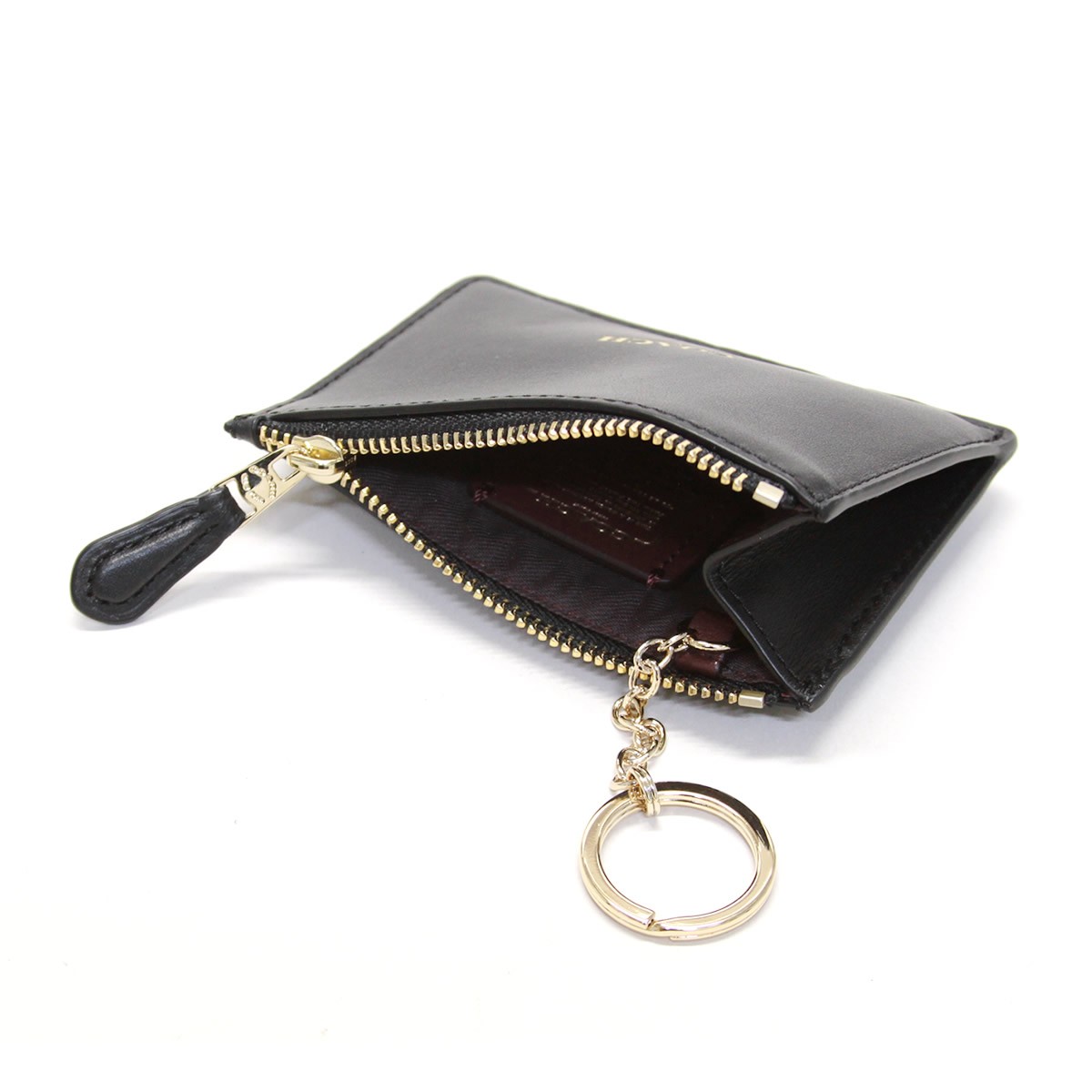 コーチ COACH 24779 Li/Selena Black Cherry (LIMXC) セレーナ・ゴメス コラボ パスケース 小銭入れ・キーリング付 マルチケース MINI SKINNY ID CASE