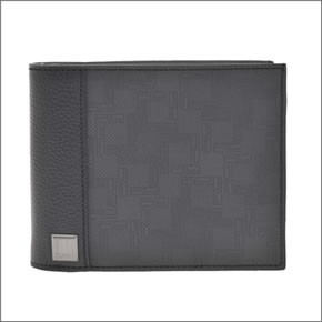 ダンヒル D-EIGHT GRY/BLK ディーエイトライン メンズ 小銭入れ付 二つ折り財布 グレー/ブラック L2F132Z 