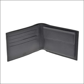 ダンヒル D-EIGHT GRY/BLK ディーエイトライン メンズ 小銭入れ付 二つ折り財布 グレー/ブラック L2F132Z 