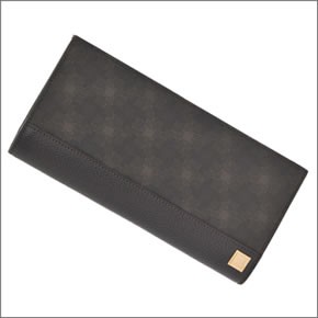 ダンヒル D-EIGHT BROWN ディーエイトライン メンズ ファスナー小銭入れ付 長財布 ブラウン L2H710B 