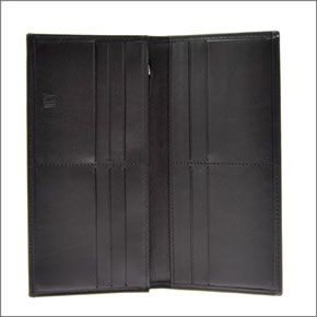 ダンヒル SIDECAR BLACK メンズ ファスナー小銭入れ付 二つ折り長財布 ブラック QD1010