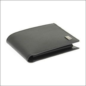 ダンヒル ≪取り寄せ商品≫ SIDECAR サイドカー メンズ 小銭入れ付 二つ折り財布 ブラック L2RF32A