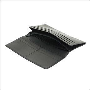 ダンヒル ≪取り寄せ商品≫ AVORITIES アボリティーズ メンズ ファスナー小銭入れ付 二つ折り長財布 ブラック L2R910A