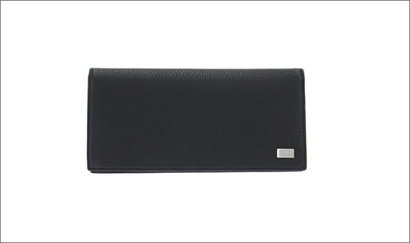 ダンヒル ≪取り寄せ商品≫ AVORITIES アボリティーズ メンズ ファスナー小銭入れ付 二つ折り長財布 ブラック L2R910A