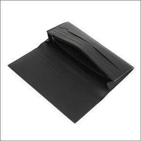ダンヒル ≪取り寄せ商品≫ SIDECAR サイドカー メンズ ファスナー小銭入れ付 二つ折り長財布 ブラック L2RF10A