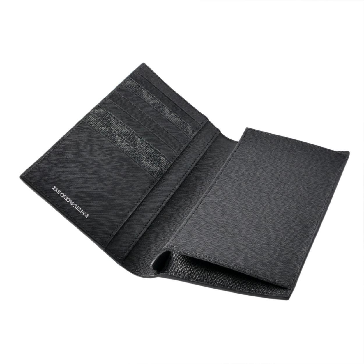 エンポリオアルマーニ EMPORIO ARMANI Y4R060 YO23J 86526 イーグルロゴ 二つ折り長財布