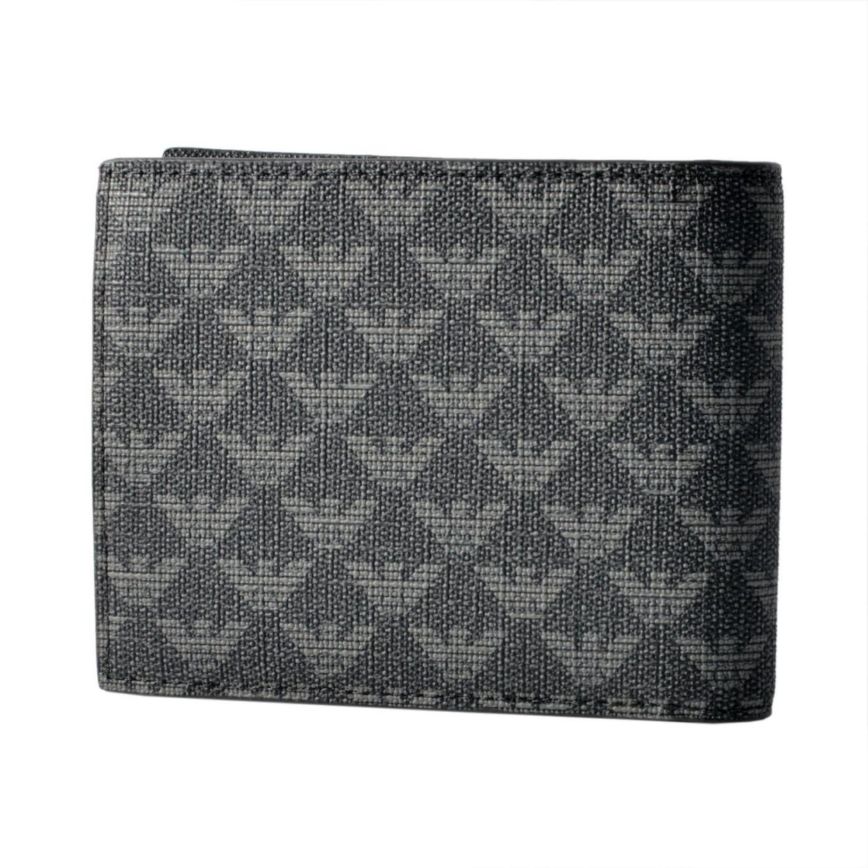エンポリオアルマーニ EMPORIO ARMANI Y4R065 YO23J 86526 イーグルロゴ 小銭入れ付 二つ折財布