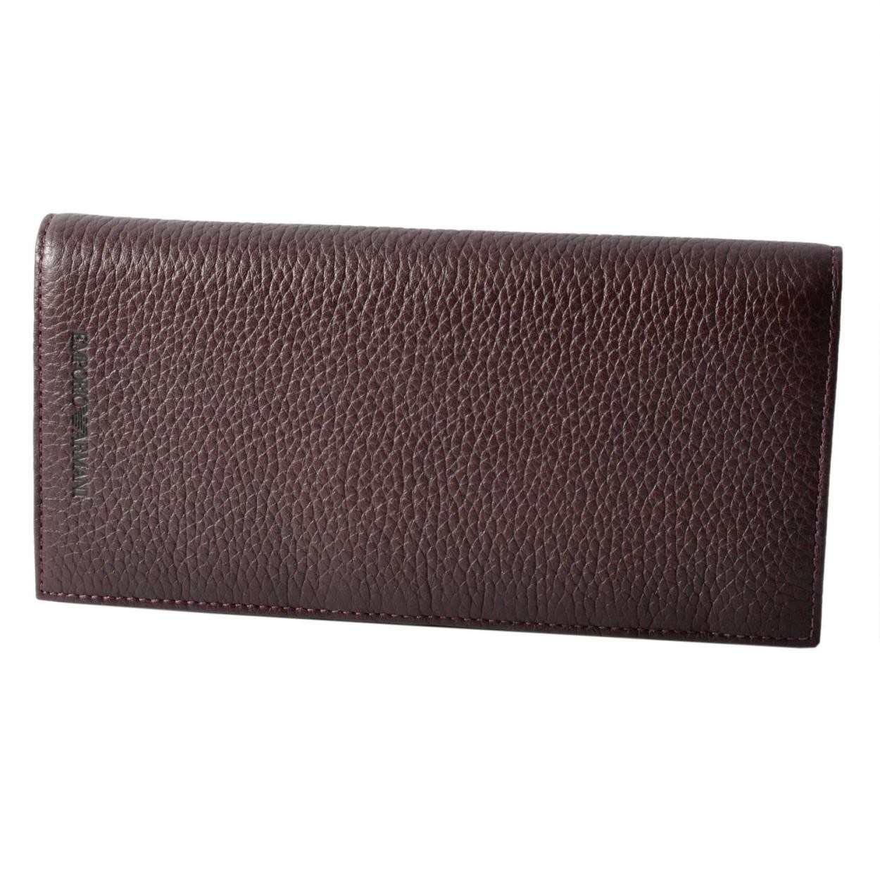 エンポリオアルマーニ EMPORIO ARMANI YEM474 YC89J 81909 内外バイカラー メンズ 小銭入れ付 二つ折り長財布