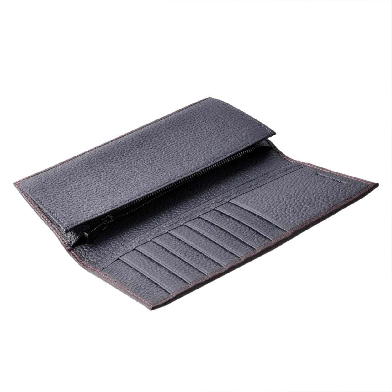 エンポリオアルマーニ EMPORIO ARMANI YEM474 YC89J 81909 内外バイカラー メンズ 小銭入れ付 二つ折り長財布