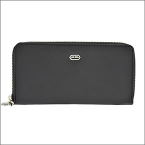 フォリフォリ  ラウンドファスナー 長財布 ブラック WA0P050WK BLK