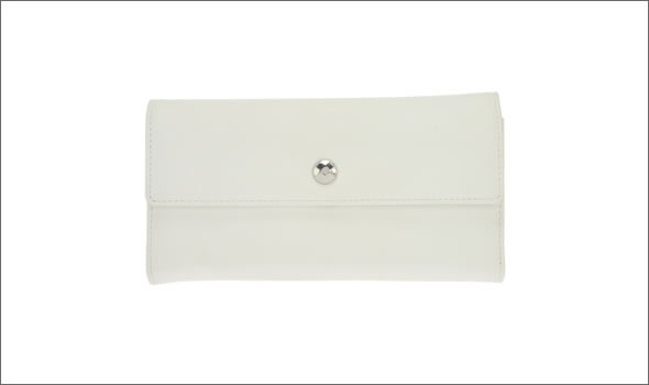 フォリフォリ  がま口小銭入れ付 長財布 ホワイト WA0P051WW WHT