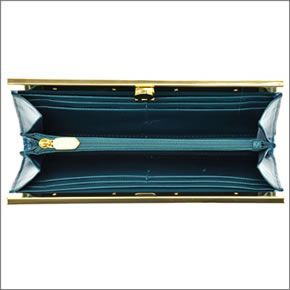 フォリフォリ ≪取り寄せ商品≫ロゴマニア ロゴ型押し 小銭入れ付 長財布 クラッチバッグ アクアブルー WA0L028SQ AQU