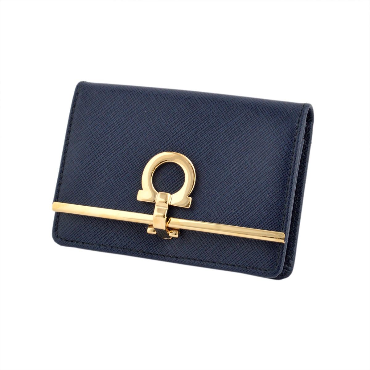 サルバトーレフェラガモ Salvatore Ferragamo 22C110 0594258 oxford blue GANCINI ガンチーニ キーリング付カードケース