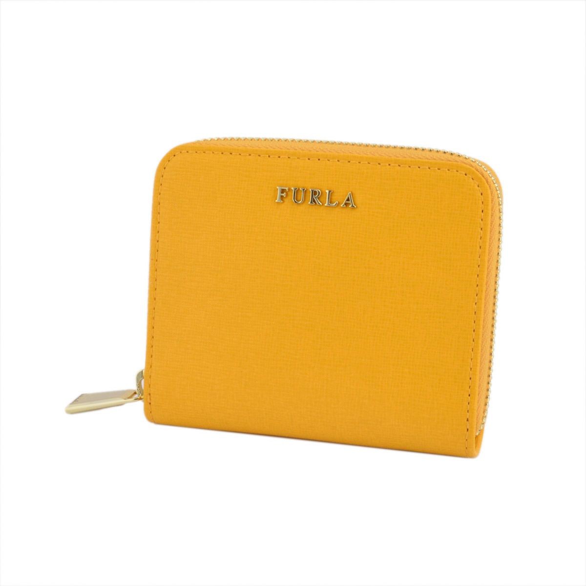 フルラ FURLA 816938 PN51 B30 GIALLO ラウンドファスナー ミニ財布 BABYLON S