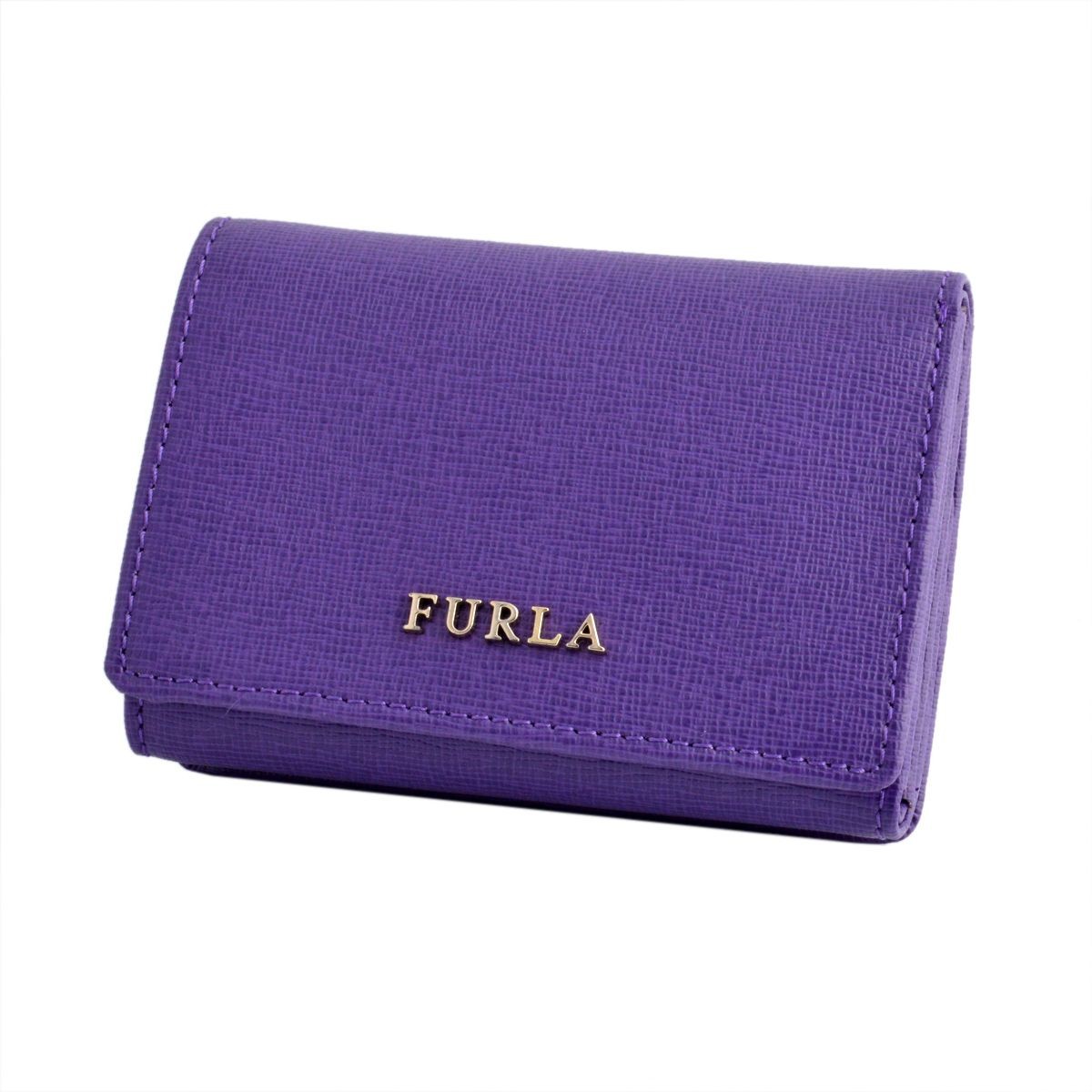 フルラ FURLA 816950 PN75 B30 VIOLA バビロン パスケース付 三つ折り ミニ財布 BABYLON S TRIFOLD