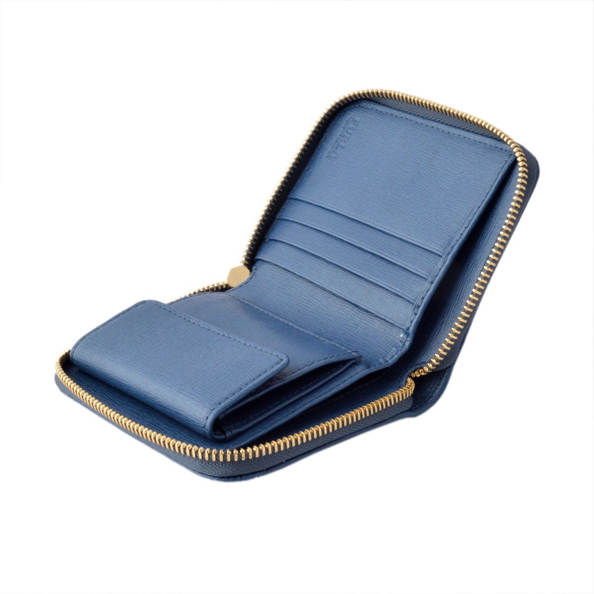 フルラ FURLA 828041 PN51 B30 BLU COBALTO バビロン ラウンドファスナー ミニ財布 BABYLON S ZIP AROUND