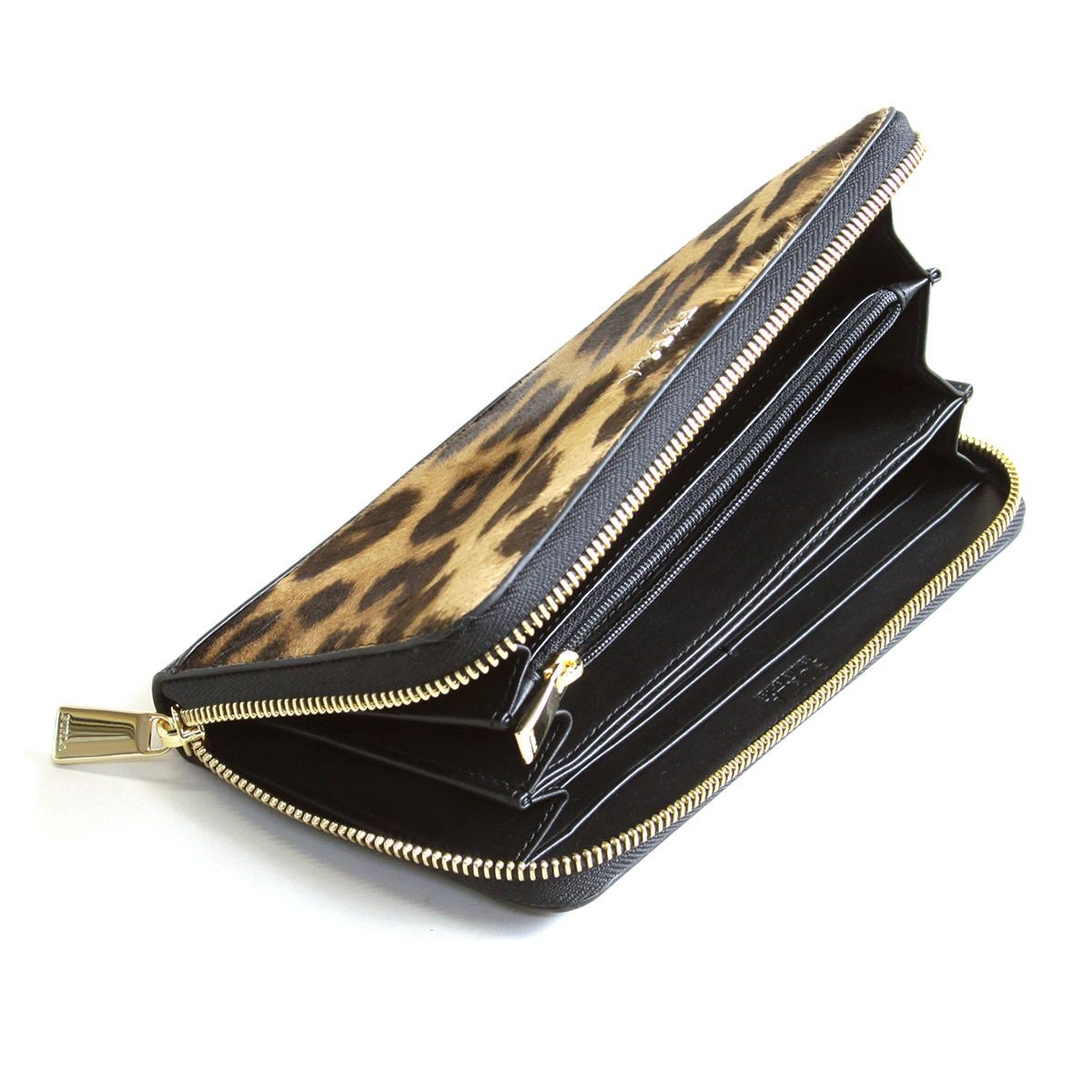フルラ FURLA 850648 PR63 CL4 TONI NATURALI+ONYX バビロン レオパード柄 ラウンドファスナー 長財布 BABYLON XL ZIP AROUND