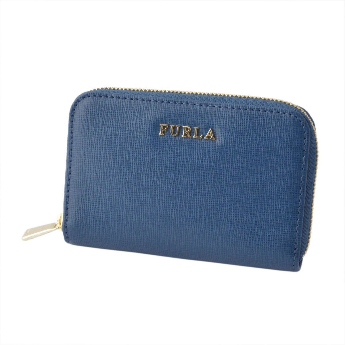 フルラ FURLA 852681 RI09 B30 BLU GINEPRO バビロン キーリング付 コインケース BABYLON KEYCASE ZIP AROUND