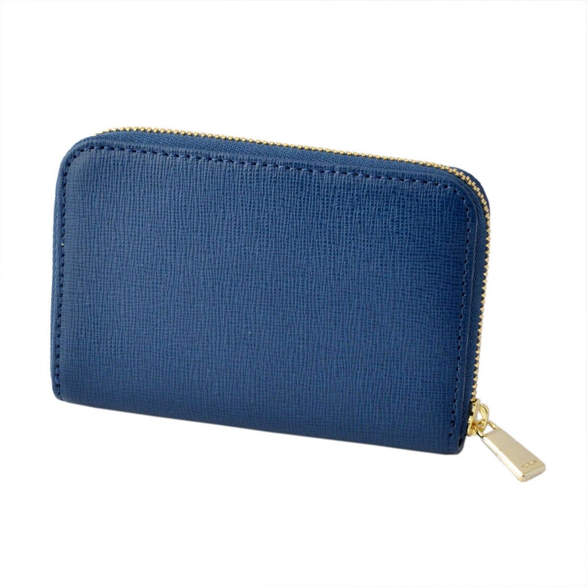 フルラ FURLA 852681 RI09 B30 BLU GINEPRO バビロン キーリング付 コインケース BABYLON KEYCASE ZIP AROUND