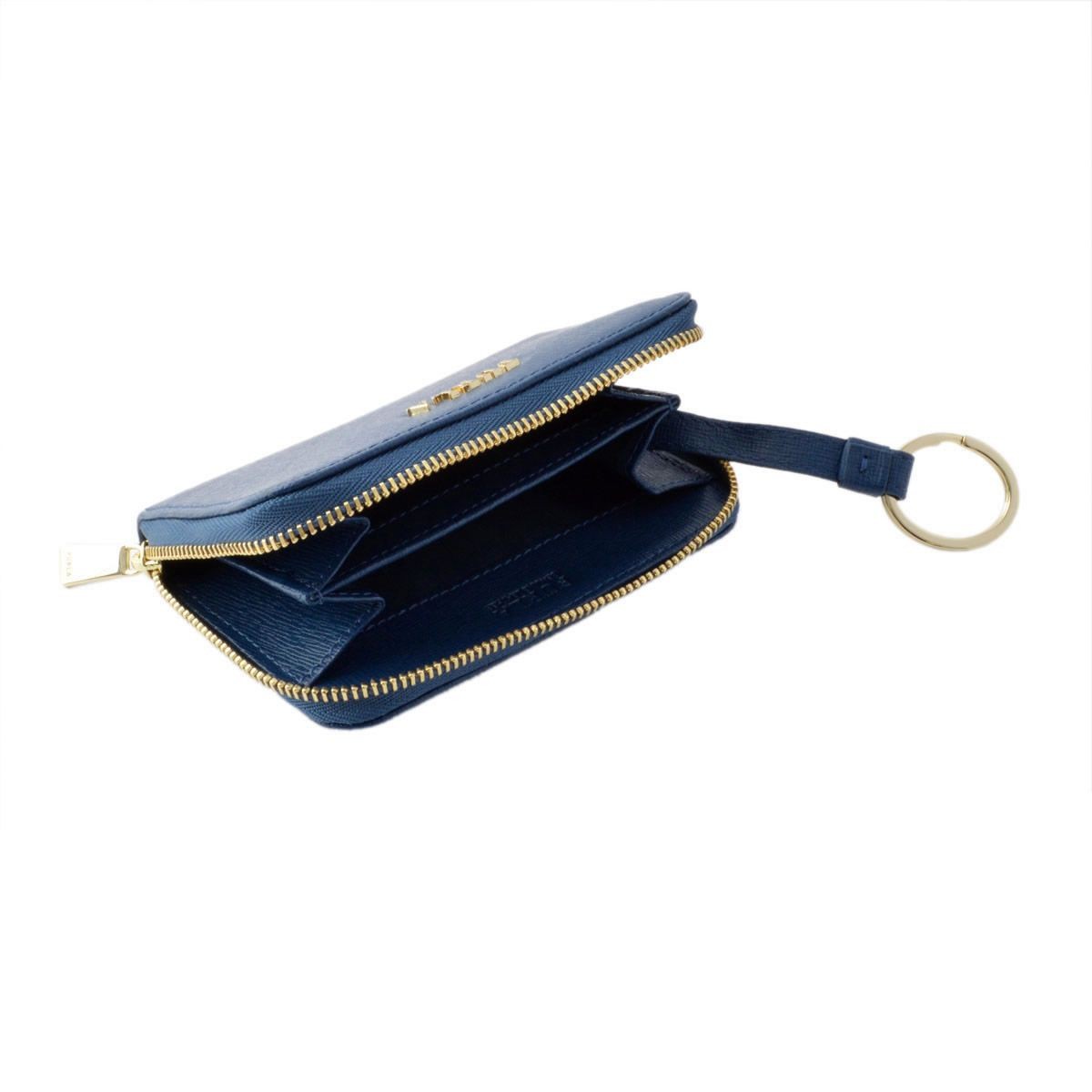 フルラ FURLA 852681 RI09 B30 BLU GINEPRO バビロン キーリング付 コインケース BABYLON KEYCASE ZIP AROUND
