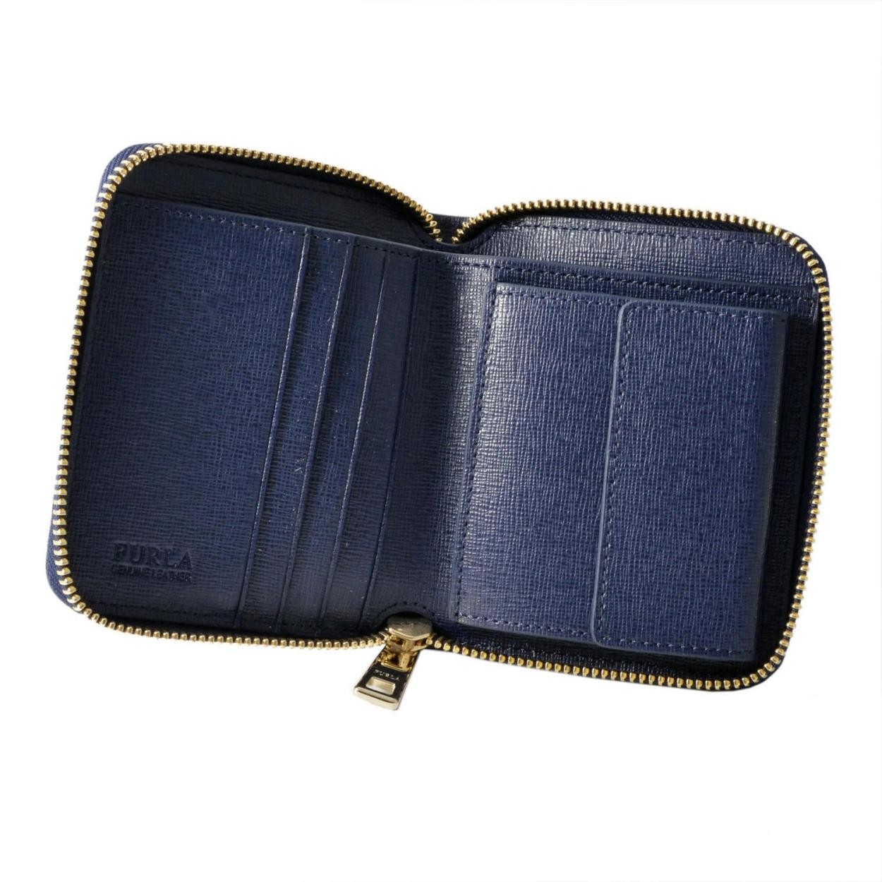 フルラ FURLA 903633 NAVY PR84 B30 バビロン ラウンドファスナー ミニ財布 BABYLON S ZIP AROUND