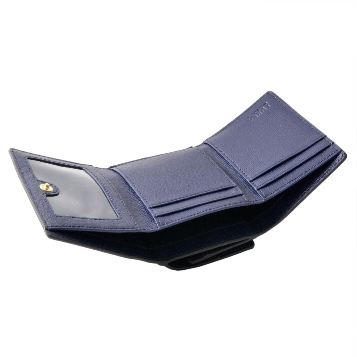 フルラ FURLA 872827 NAVY PR83 B30 バビロン パスケース付 三つ折り ミニ 財布  BABYLON S TRIFOLD