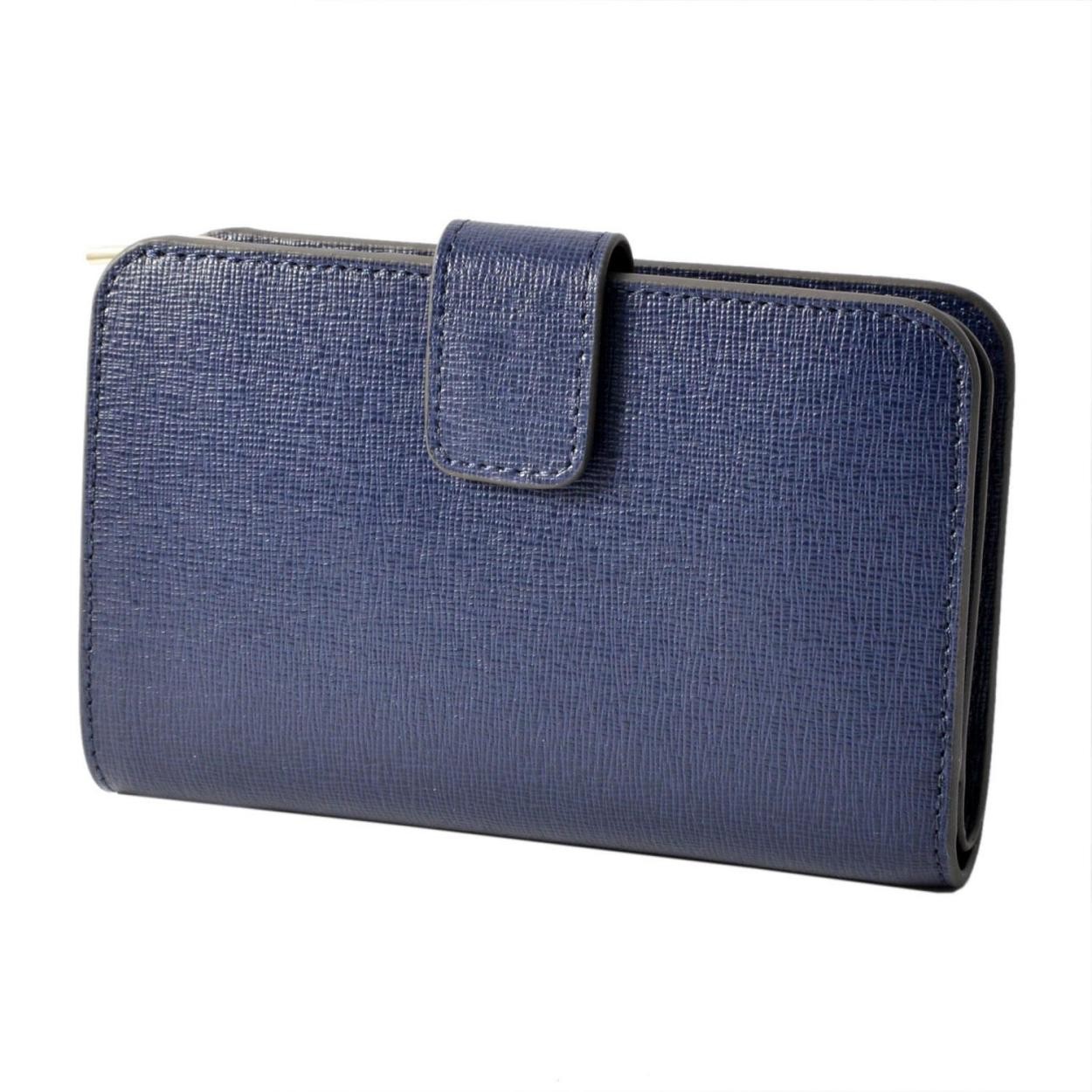 フルラ FURLA 903641 NAVY PR85 B30 バビロン L字ファスナー小銭入れ付 二つ折り 財布  BABYLON M ZIP AROUND