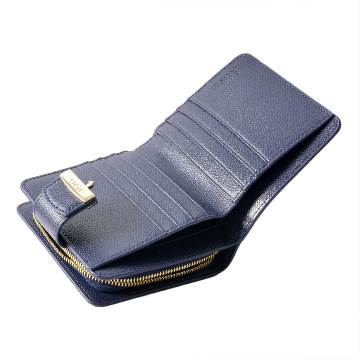 フルラ FURLA 904565 NAVY PR96 ARE メトロポリス 二つ折り 財布 METROPOLIS S BIFOLD