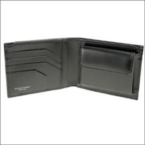 ハンティングワールド  小銭入れ付 二つ折り財布 ブラック 526 220 SANDUKU-DURA/BLK