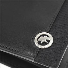 ハンティングワールド  小銭入れ付 二つ折り財布 ブラック 526 220 SANDUKU-DURA/BLK