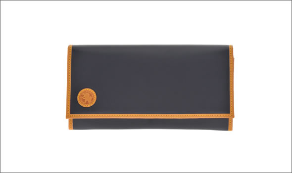 ハンティングワールド BATTUE ORIGIN バチュー オリジナル 小銭入れ付 長財布 ネイビー 420-16A BATTUE ORIGIN/NVY