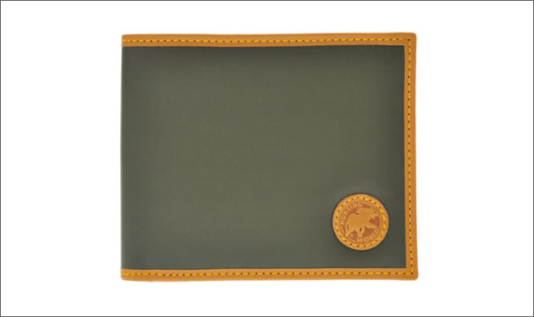 ハンティングワールド BATTUE ORIGIN バチュー オリジナル 小銭入れ付 二つ折り財布 グリーン 310-10A GRN