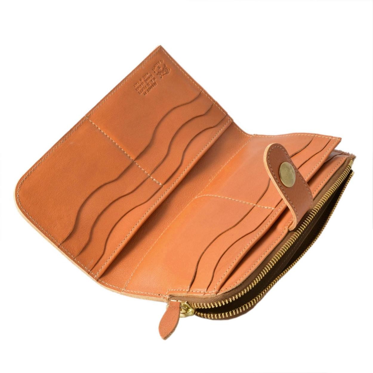 イルビゾンテ IL BISONTE C0782/MP 145 Caramel 二つ折り長財布 ロングウォレット CONTINENTAL