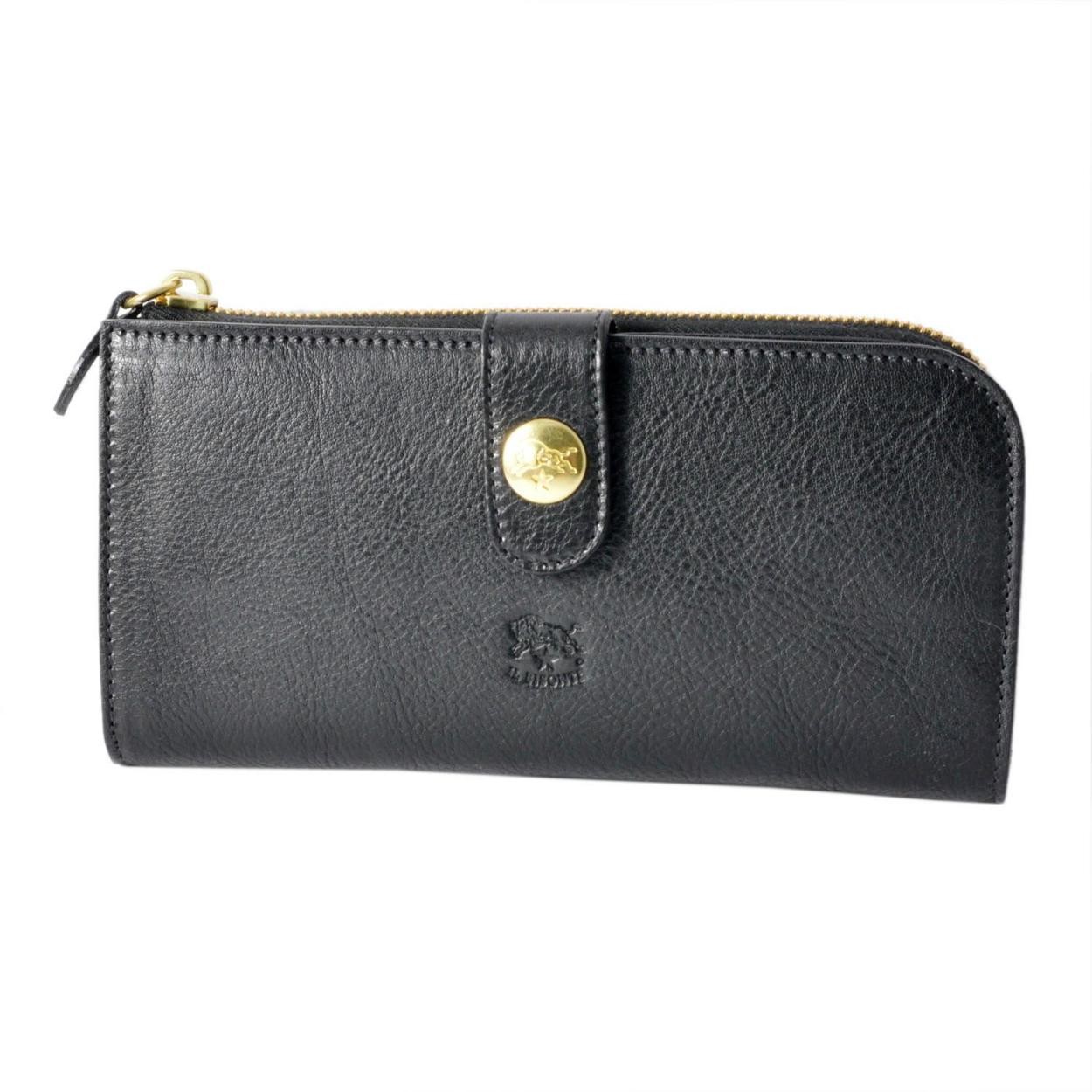 イルビゾンテ IL BISONTE C0782/MP 153 Nero 二つ折り長財布 ロングウォレット CONTINENTAL