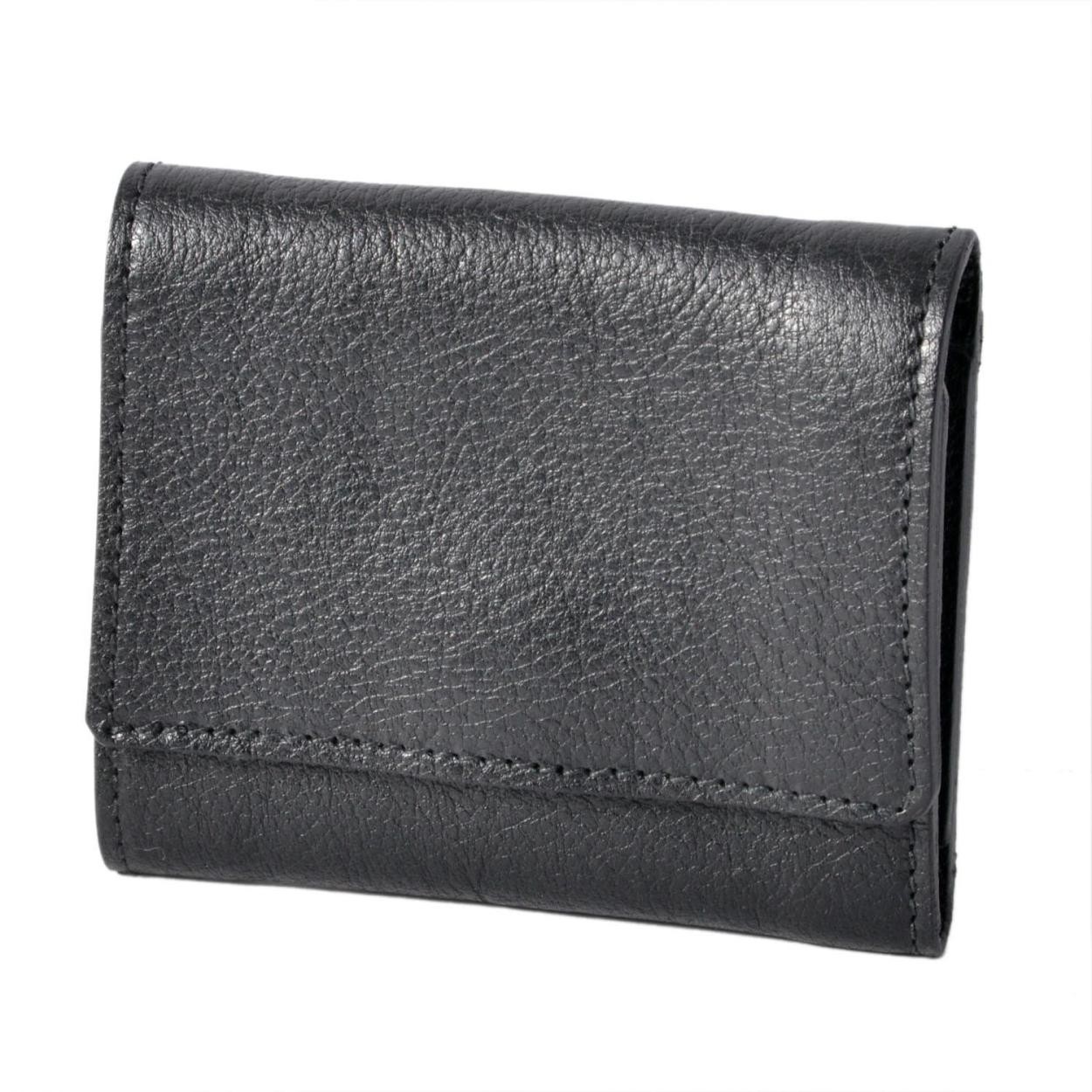 イルビゾンテ IL BISONTE C0940 P 135 Nero 三つ折り 財布 コンパクトウォレット WALLET