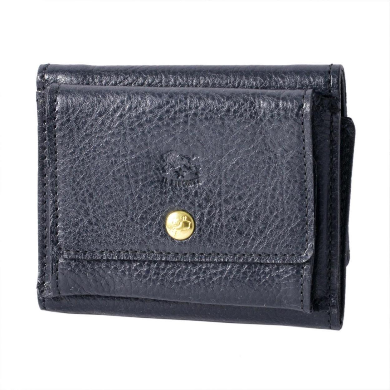 イルビゾンテ IL BISONTE C0940 P 137 Blu 三つ折り 財布 コンパクトウォレット WALLET
