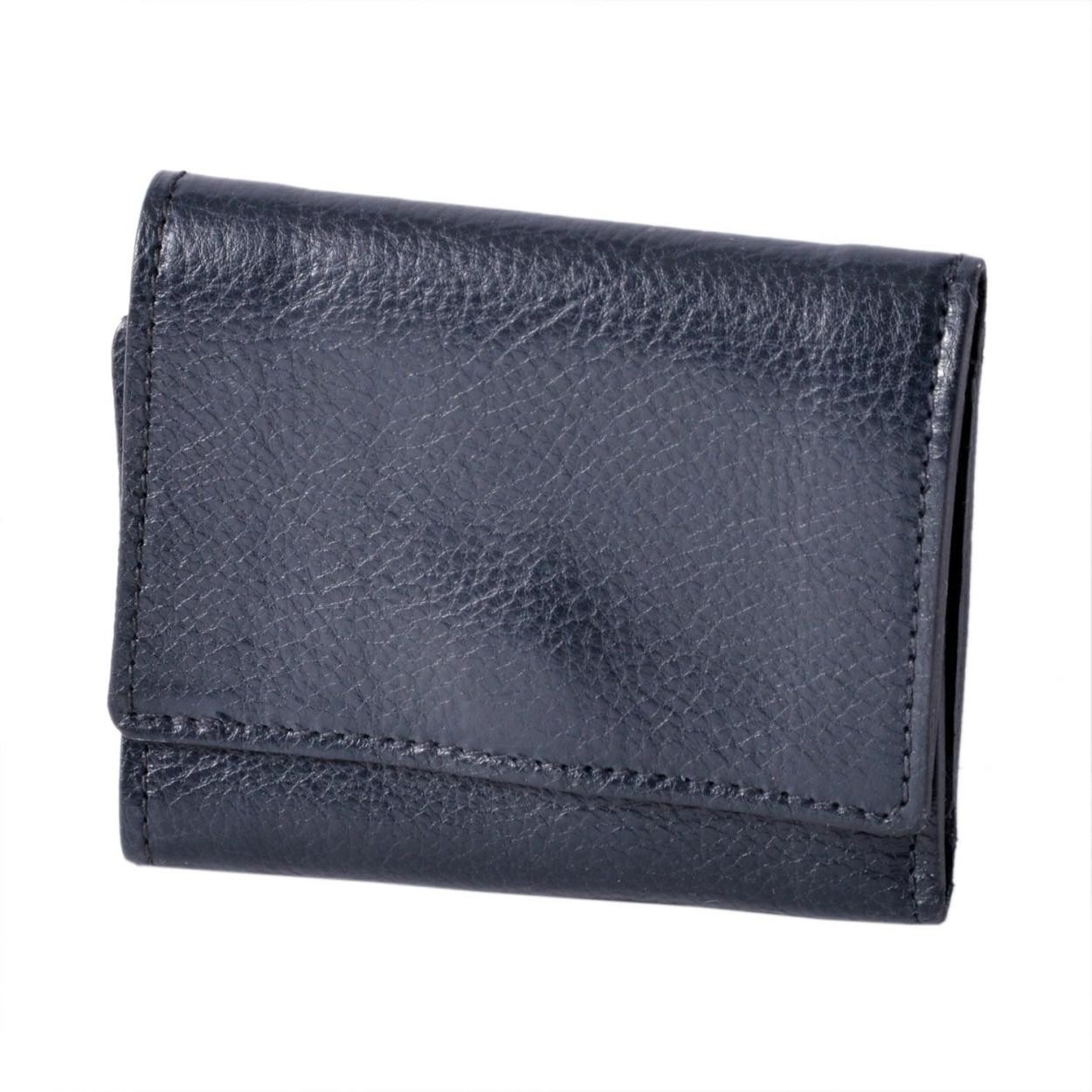 イルビゾンテ IL BISONTE C0940 P 137 Blu 三つ折り 財布 コンパクトウォレット WALLET