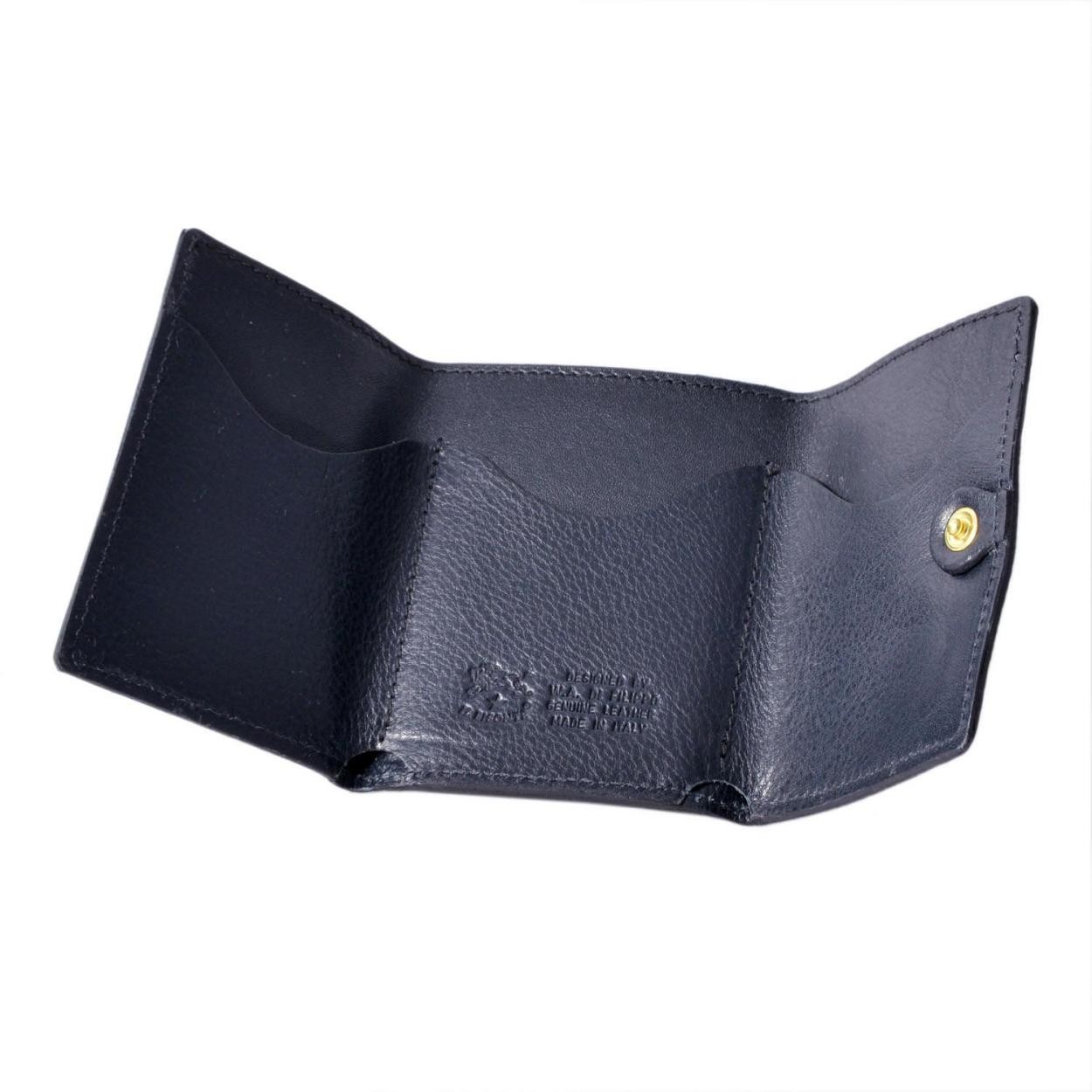 イルビゾンテ IL BISONTE C0940 P 137 Blu 三つ折り 財布 コンパクトウォレット WALLET