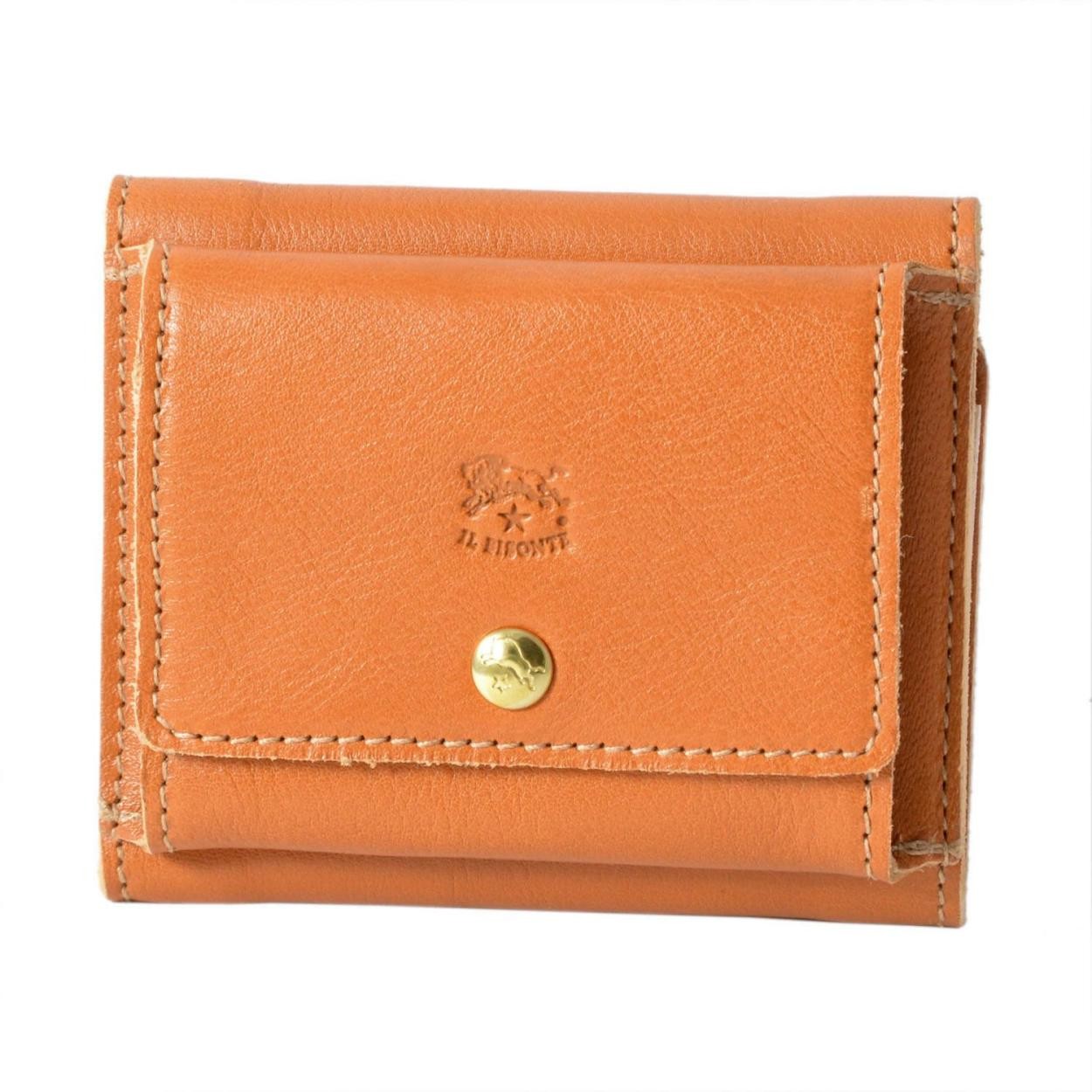 イルビゾンテ IL BISONTE C0940 P 145 Caramel 三つ折り 財布 コンパクトウォレット WALLET
