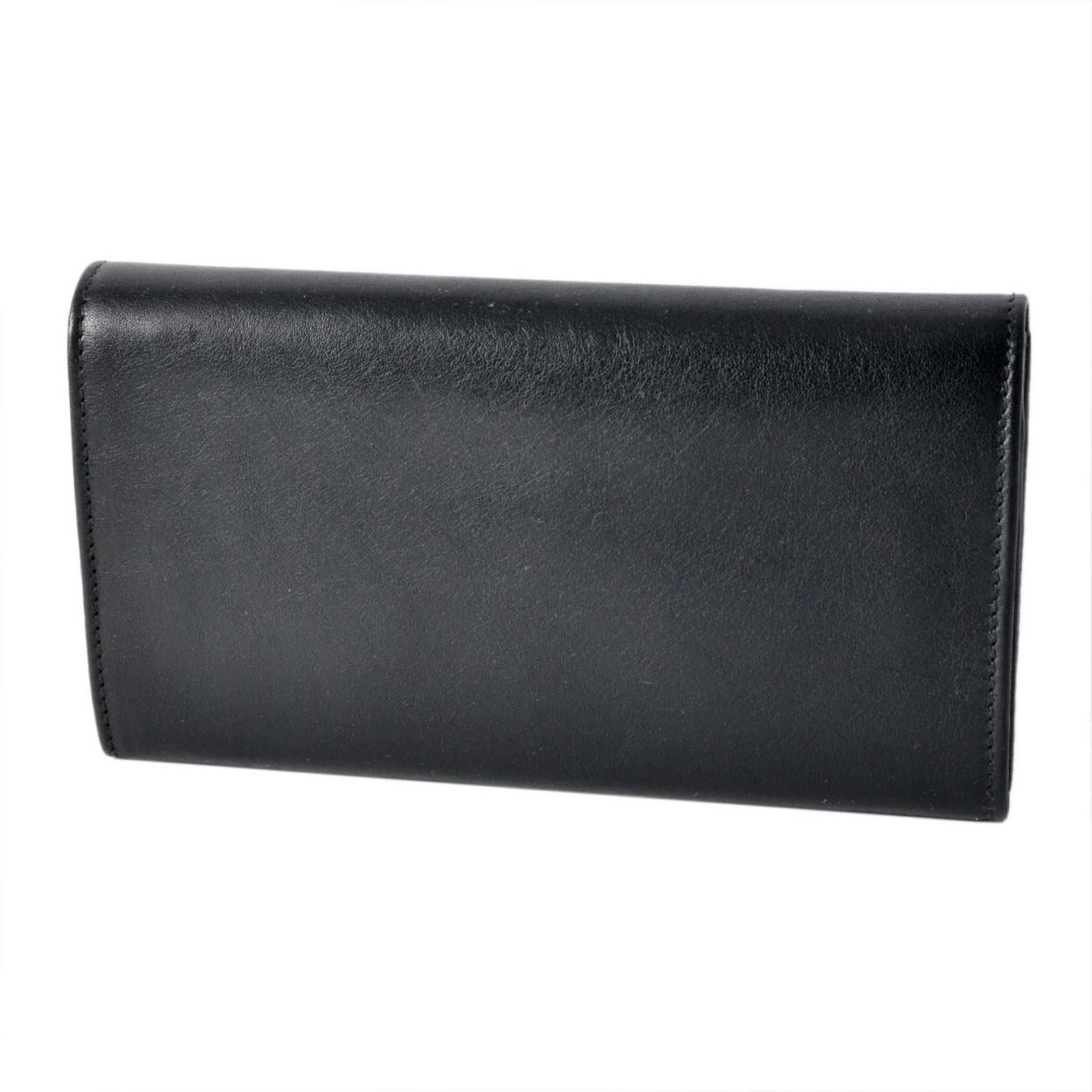 イルビゾンテ IL BISONTE C0961 P 153 Nero 二つ折り長財布 ロングウォレット CONTINENTAL