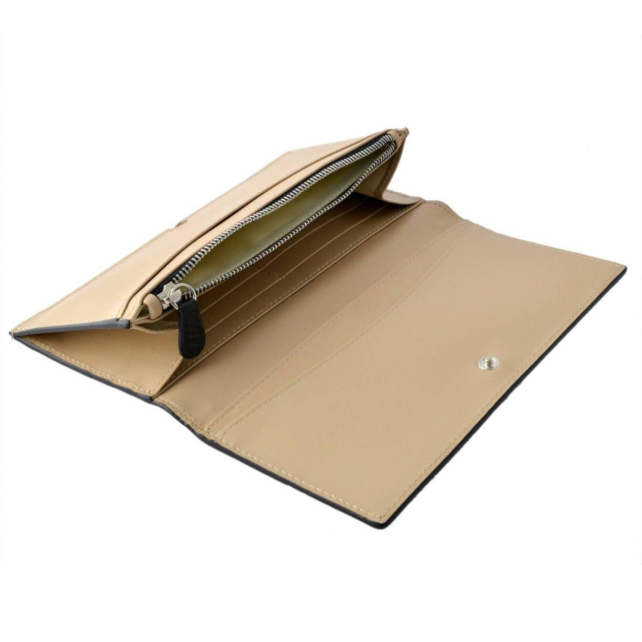 ジェイアンドエムデヴィッドソン J&M DAVIDSON  10081N 7266 9990 BLACK スタッズ ウォレット 二つ折り長財布 STUDS WALLET