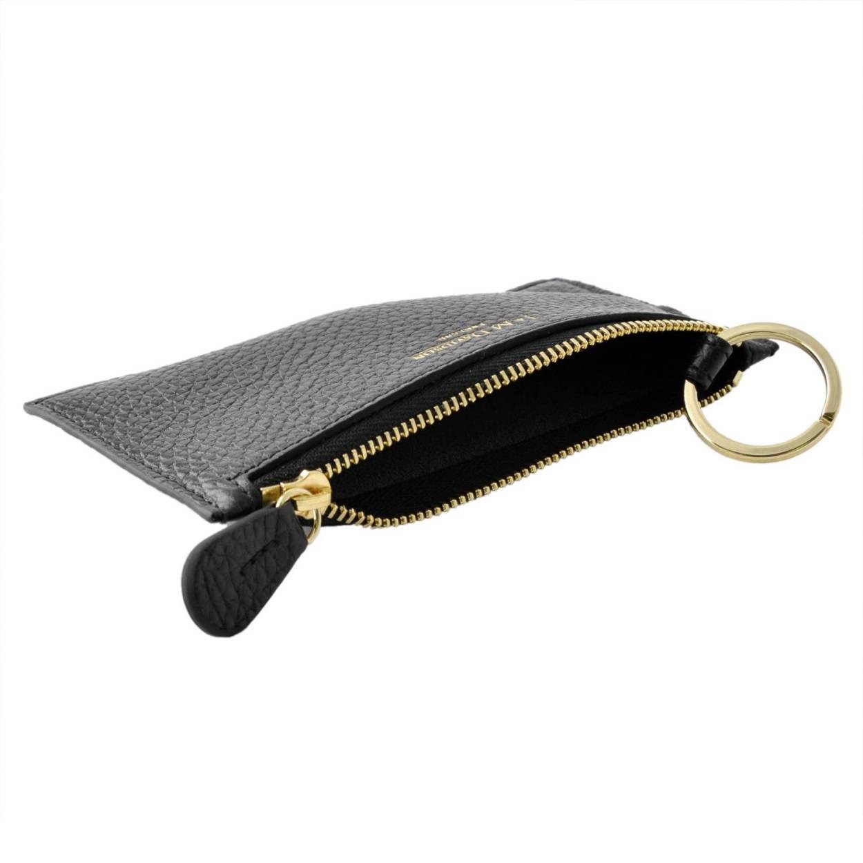 ジェイアンドエムデヴィッドソン J&M DAVIDSON  10122 7266 9990 BLACK キーリング付 キーポーチ 小物入れ KEY POUCH