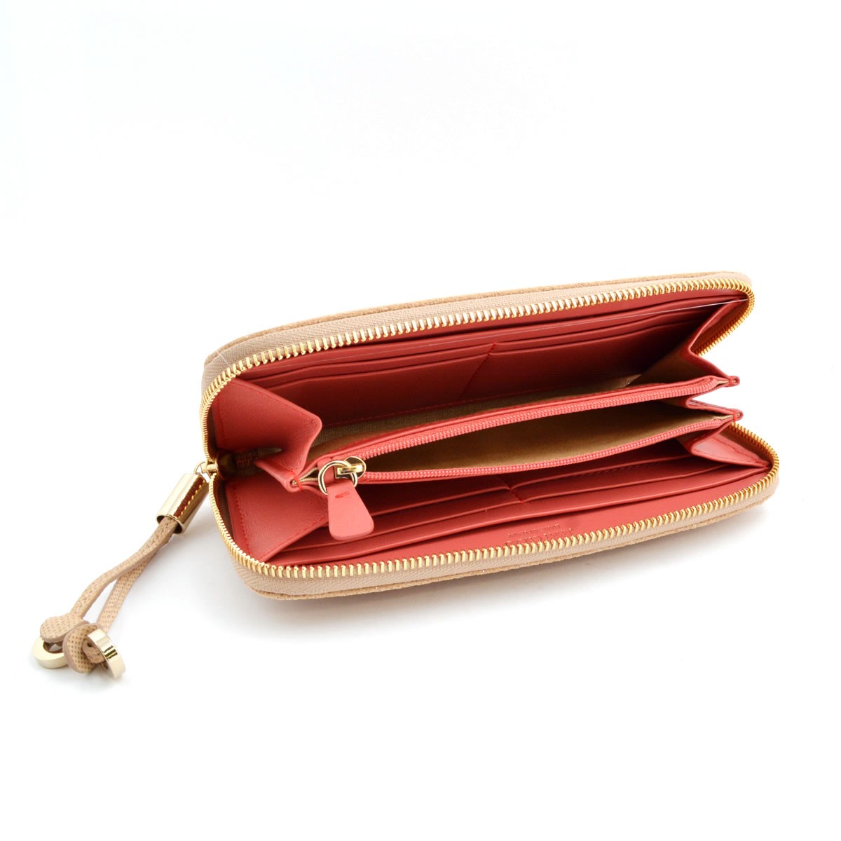 ジミーチュウ JIMMY CHOO FILIPA/MXU 161 NUDE/ROSE GOLD METALLIC MIX スタースタッズ ラウンドファスナー長財布 ロングウォレット