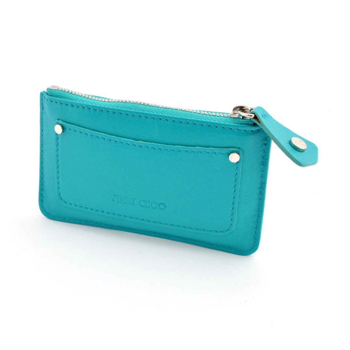 ジミーチュウ JIMMY CHOO NANCY/CST 161 MALIBU スタースタッズ  キーリング付 コインケース マルチポーチ
