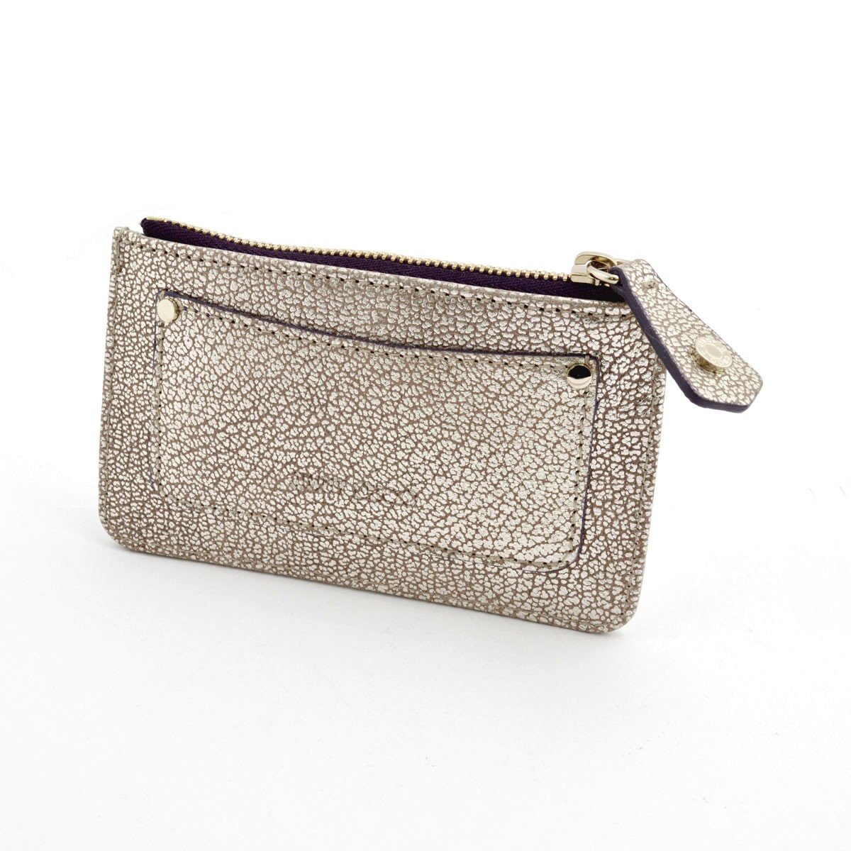 ジミーチュウ JIMMY CHOO NANCY/EBM 161 CHAMPAGNE エンボススター&スタースタッズ キーリング付 コインケース マルチポーチ