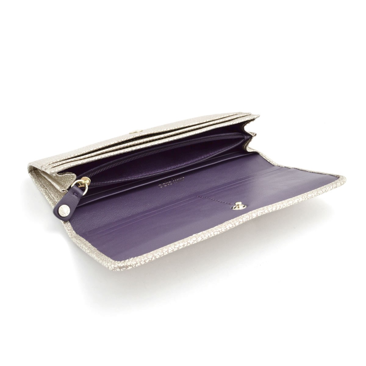 ジミーチュウ JIMMY CHOO NINO/EBM 161 CHAMPAGNE エンボススター&スタースタッズ 二つ折り長財布 ロングウォレット